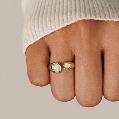 Vintage Wickelring Aquamarin