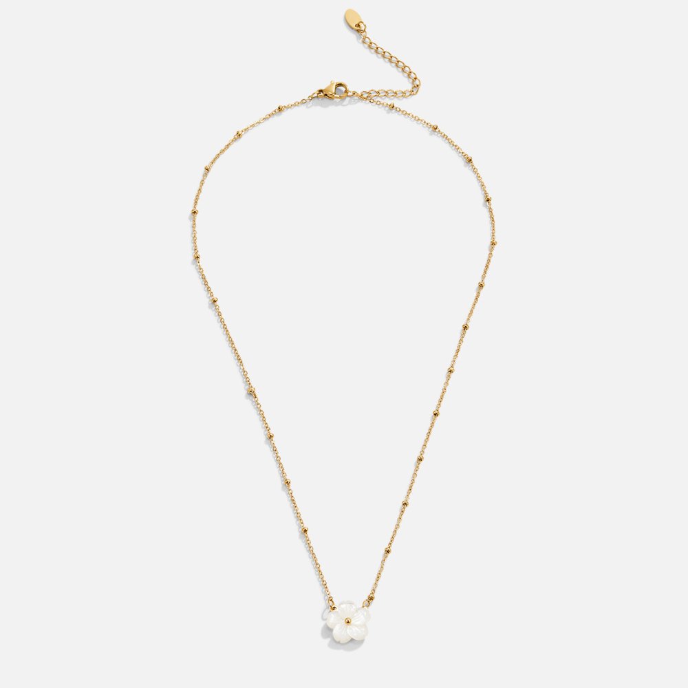 Collier Fleur de Cerisier Blanche