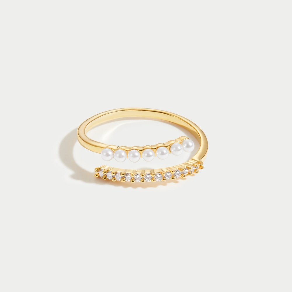 Bague « Wrap Me » Perle et Cristal
